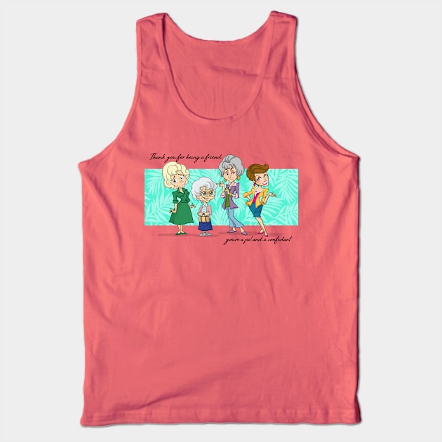 thank you for being a friend Tank Top by Michael McElroy